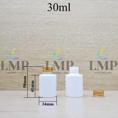 Chai PETG vai ngang nắp nhôm cuốn