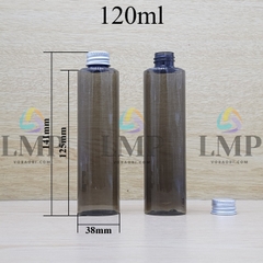 Chai PETG vai ngang nắp nhôm cuốn