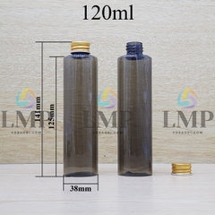 Chai PETG vai ngang nắp nhôm cuốn