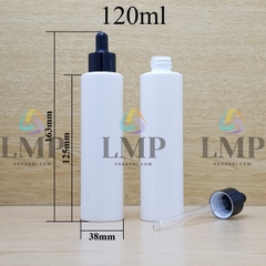 Chai PETG vai ngang nắp bóp khoen nhôm