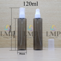Chai PETG vai ngang đầu xịt giọt 1 viền
