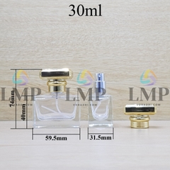 Chai nước hoa vuông cao cấp