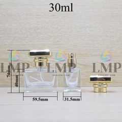 Chai nước hoa vuông cao cấp