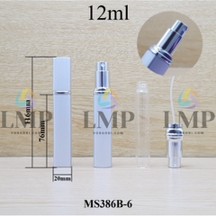 Chai nước hoa bọc nhôm thân vuông 12ml