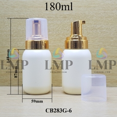 Chai HDPE tạo bọt nắp xi