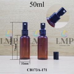 Chai vai tròn đầu nhôm giọt cao 50ml