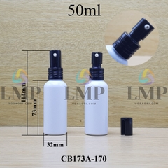 Chai vai tròn đầu nhôm giọt cao 50ml