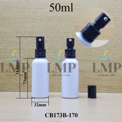 Chai vai tròn đầu nhôm giọt cao 50ml