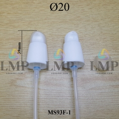 Đầu xịt giọt nắp chụp trong mờ Ø20