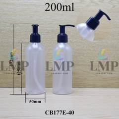 Chai 24g vai tròn vòi van trơn tự khóa 200ml