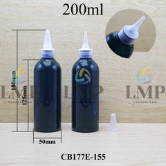 Chai 24g vai tròn nắp nhọn sọc 200ml