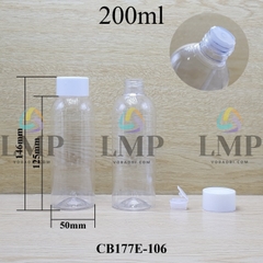Chai 24g vai tròn nắp vặn tonner 200ml
