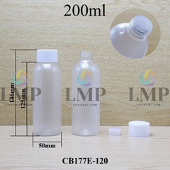 Chai 24g vai tròn nắp vặn tonner có núm 200ml