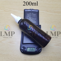 Chai 24g vai tròn nắp nhọn sọc 200ml