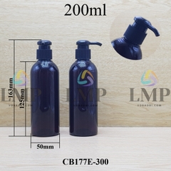 Chai 24g vai tròn vòi dài 200ml