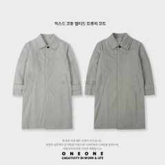 Mixe Coton Belted Trench Coat