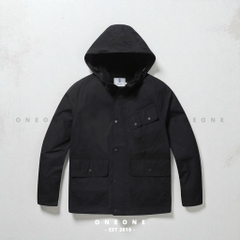 Hooded detachable field jacket S2UAW22201BKX
