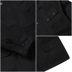 Hooded detachable field jacket S2UAW22201BKX