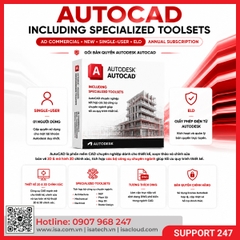Phần mềm AutoCAD - including specialized toolsets AD Commercial New Single-user ELD Annual Subscription