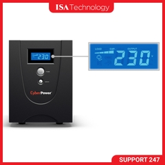 Bộ lưu điện UPS Cyber Power Value2200ELCD 2200VA/1320W tương thích với Nas bảo hành 24 tháng