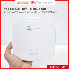 Bộ phát wifi Aruba Instant On AP11 (RW) Access Point R2W96A băng tân kép chuẩn AC 1167Mbps