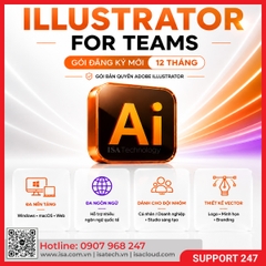 Phần mềm Illustrator for teams ALL Multiple Platforms Multi Asian Languages Subscription New 12 months
