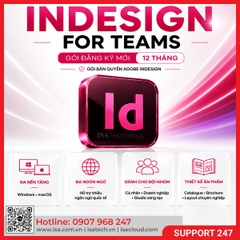 Phần mềm InDesign for teams ALL Multiple Platforms Multi Asian Languages Subscription New 12 months