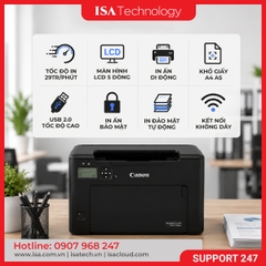 Máy in laser đen trắng Canon LBP122DW (A4/A5/ Đảo mặt/ USB/ WIFI)