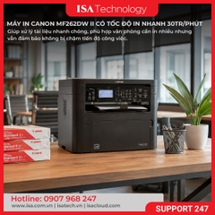 Máy In Laser Đa Chức Năng Canon MF262dw II (In, Scan, Copy, In Đảo Mặt, USB, Wifi, 24ppm)