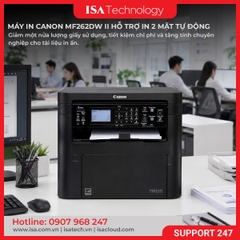 Máy In Laser Đa Chức Năng Canon MF262dw II (In, Scan, Copy, In Đảo Mặt, USB, Wifi, 24ppm)