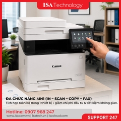 Máy in laser đa năng màu Canon MF645Cx ( A4 | A5 | USB | LAN | WIFI | In đảo mặt | Copy | Scan đảo mặt | Fax 2 mặt )