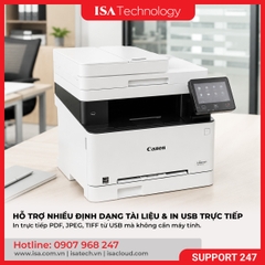 Máy in laser đa năng màu Canon MF645Cx ( A4 | A5 | USB | LAN | WIFI | In đảo mặt | Copy | Scan đảo mặt | Fax 2 mặt )