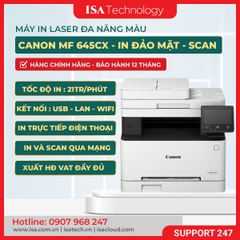 Máy in laser đa năng màu Canon MF645Cx ( A4 | A5 | USB | LAN | WIFI | In đảo mặt | Copy | Scan đảo mặt | Fax 2 mặt )