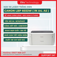 Máy in Laser đen trắng Canon LBP 6033w (In, A4, USB, Wifi)