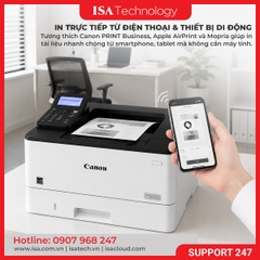 Máy In Laser trắng đen Canon LBP246DW 40ppm, In 2 mặt tự động, WiFi LAN USB, In điện thoại, 10.200 Trang hàng chính hãng