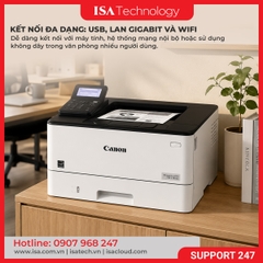 Máy In Laser trắng đen Canon LBP246DW 40ppm, In 2 mặt tự động, WiFi LAN USB, In điện thoại, 10.200 Trang hàng chính hãng