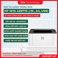 Máy in Laser đen trắng HP 107a 4ZB77A (In, A4, USB)