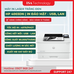 Máy in Laser đen trắng HP 4003dn 2Z609A (A4 | A5| In đảo mặt | USB | LAN)