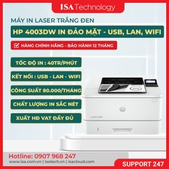 Máy in Laser đen trắng HP 4003DW 2Z610A (A4 | A5| In đảo mặt | USB | LAN)