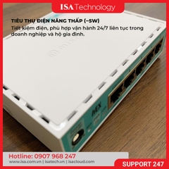 Thiết bị cân bằng tải router MikroTik RB750Gr3 (hEX) chịu tải 80 - 100 user ổn định hệ thống mạng