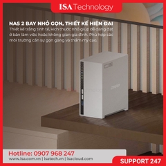 Thiết bị lưu trữ mạng NAS QNAP TS-233 | 2 khay ổ cứng ram 2GB