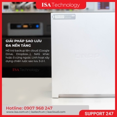 Thiết bị lưu trữ mạng NAS QNAP TS-233 | 2 khay ổ cứng ram 2GB