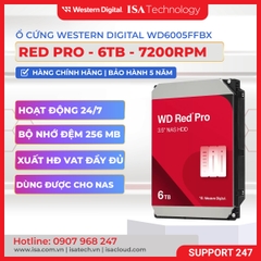 Ổ cứng HDD WD Red Pro 6TB 3.5 inch SATA III 256MB Cache 7200RPM WD6005FFBX