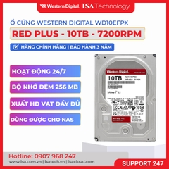 Ổ cứng Western Digital Red Plus 10TB 3.5 inch 256MB Cache 7200RPM WD101EFBX