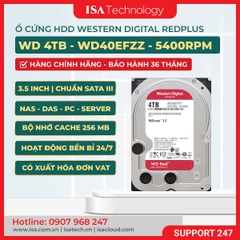 Ổ cứng Western Digital Red Plus 4TB 3.5 inch 256MB Cache 5400RPM WD40EFPX