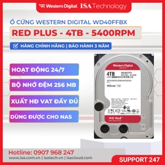 Ổ cứng Western Digital Red Plus 4TB 3.5 inch 256MB Cache 5400RPM WD40EFPX