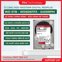 Ổ cứng Western Digital Red Plus 6TB 3.5 inch 256MB Cache 5400RPM WD60EFPX
