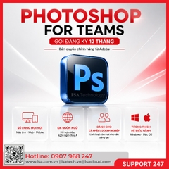 Phần mềm Photoshop for teams ALL Multiple Platforms Multi Asian Languages Subscription New 12 months