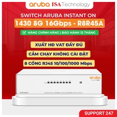 Switch Aruba Instant On 1430 8G  (R8R45A) 8port 16Gbps không cần cấu hình