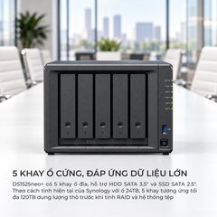 Thiết bị lưu trữ Nas Synology DS1525neo+ 5 bay